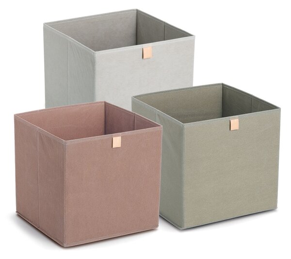 Zeller Present Úložný box, kostka, do čtvercový knihoven WOVEN 32x32x32,mocha