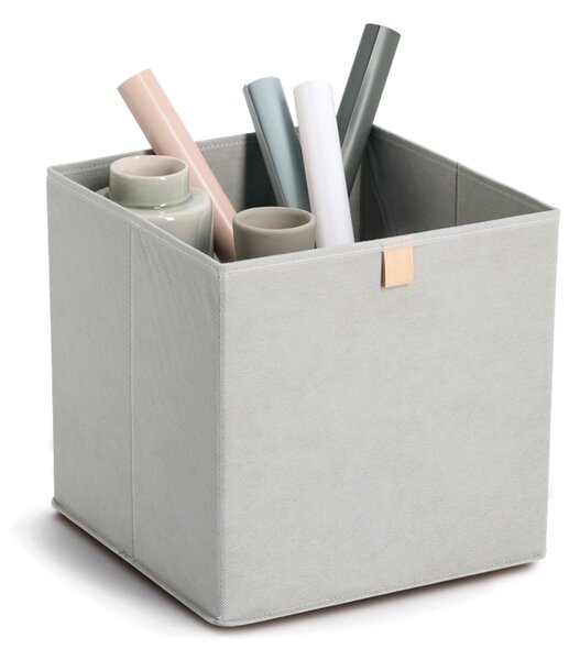 Zeller Present Úložný box, kostka, do čtvercový knihoven WOVEN 32x32x32, šedý