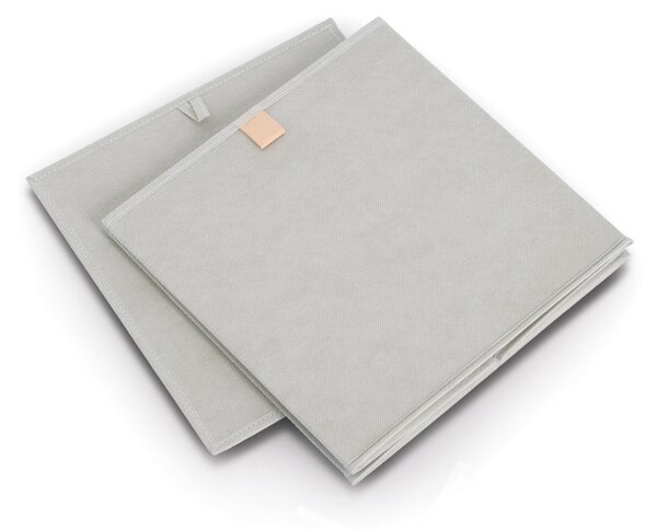 Zeller Present Úložný box, kostka, do čtvercový knihoven WOVEN 32x32x32, šedý