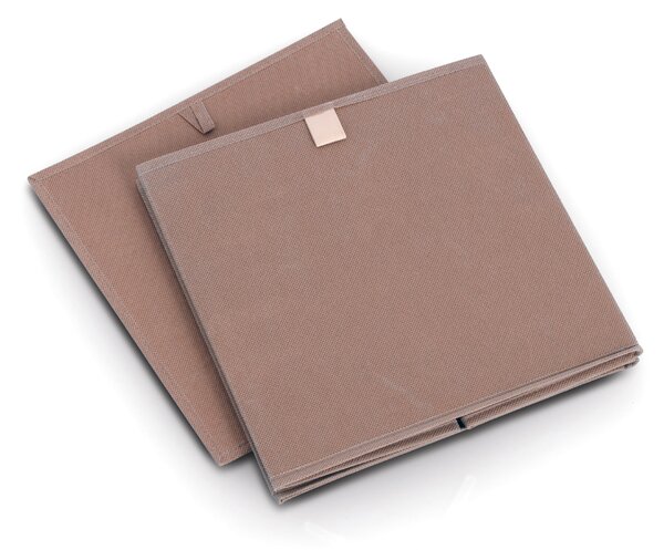 Zeller Present Úložný box, kostka, do čtvercový knihoven WOVEN 32x32x32,mocha
