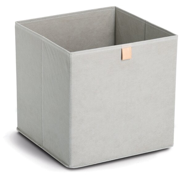 Zeller Present Úložný box, kostka, do čtvercový knihoven WOVEN 32x32x32, šedý