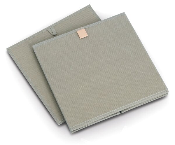 Zeller Present Úložný box, kostka, do čtvercový knihoven WOVEN 32x32x32, khaki
