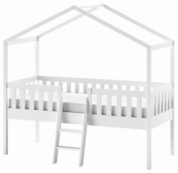 DĚTSKÁ POSTEL SE STŘÍŠKOU, 90/200 cm bílá MID.YOU - Dětské postele, Online Only