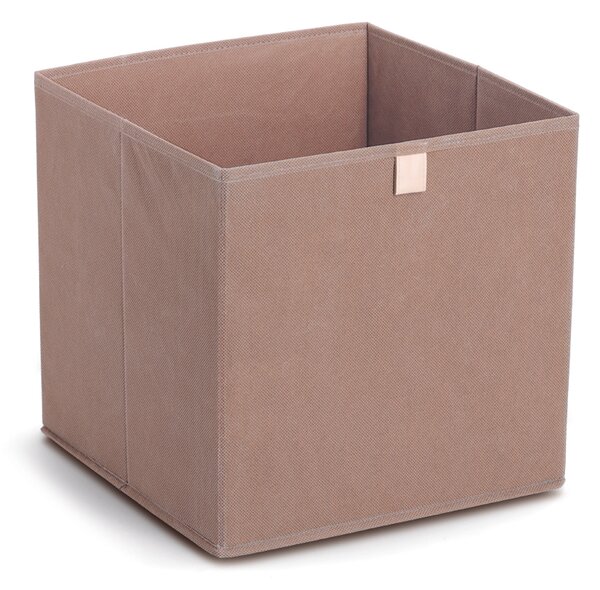 Zeller Present Úložný box, kostka, do čtvercový knihoven WOVEN 32x32x32,mocha