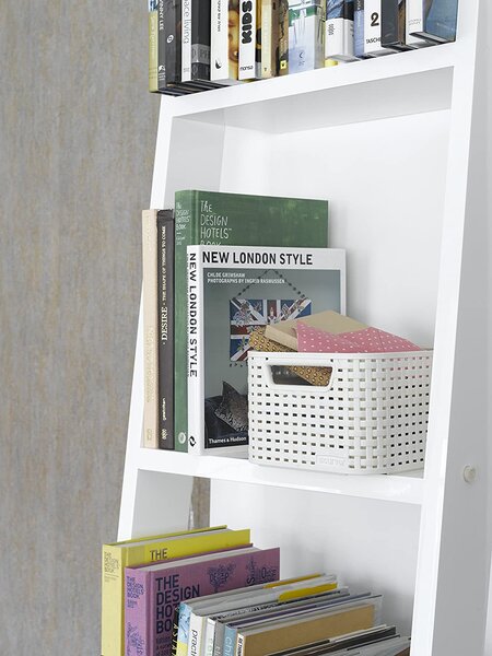 Úložný box, ratanový košík, STYLE2 Curver s víkem, krémový (39x29x20 - 18l)