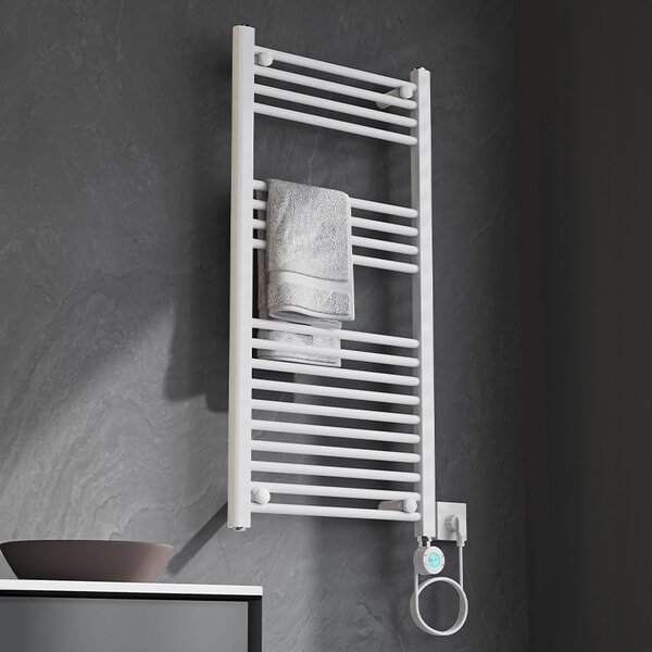 BPS-koupelny Elektrický koupelnový radiátor KATLA WH 250W, 50x100 cm, bílý