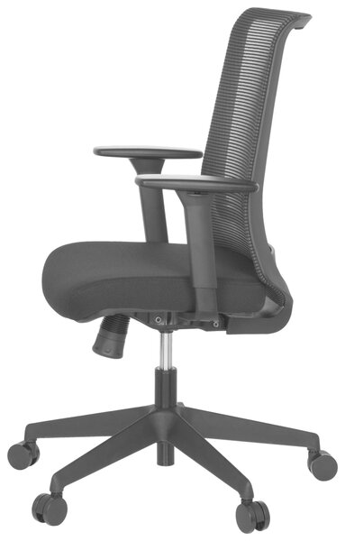 OTOČNÁ ŽIDLE, síťovina, plochá tkanina, černá MID.YOU - Online Only kancelářské židle, Online Only