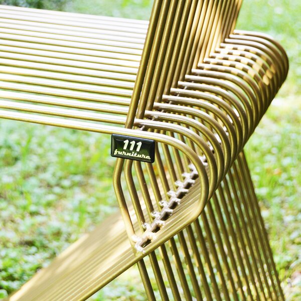 111 Furniture Limitovaná zlatá edice - Designová zahradní židle Futura Barva: Zlatá