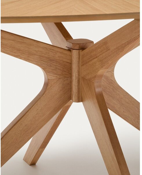 Jídelní stůl s deskou v dubovém dekoru 110x180 cm Naanim – Kave Home