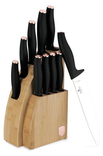 Sada nožů se stojanem BAMBOO 10 ks Black Rose Collection