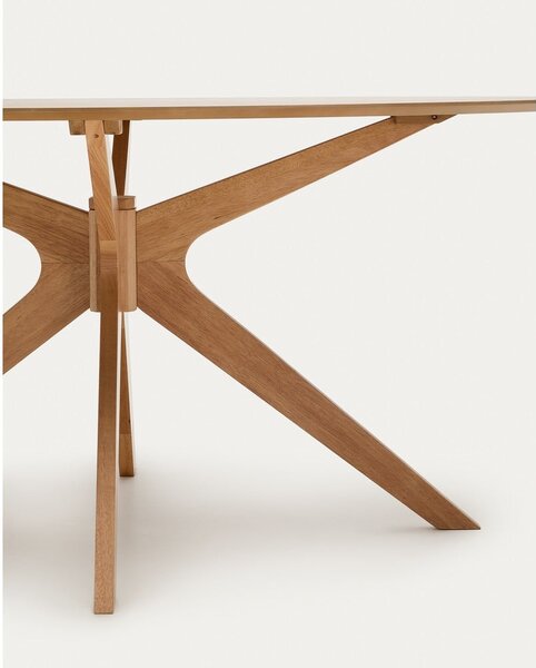 Jídelní stůl s deskou v dubovém dekoru 110x180 cm Naanim – Kave Home
