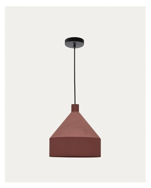 Závěsné svítidlo v terakotové barvě s kovovým stínidlem ø 30 cm Peralta – Kave Home