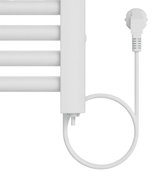 BPS-koupelny Elektrický koupelnový radiátor YASUR WH ECO 500W, 50x105 cm, bílý