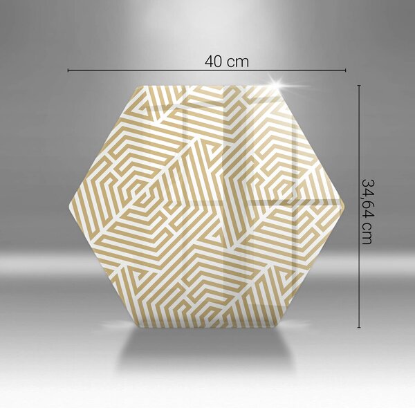 Skleněná deska do kuchyně Geometrické čáry