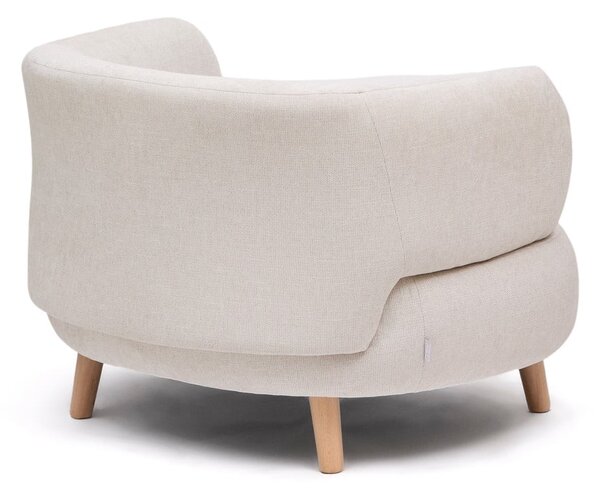 Béžové žinylkové křeslo Luisa – Kave Home