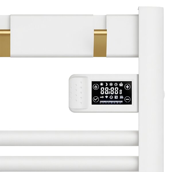 BPS-koupelny Elektrický koupelnový radiátor YASUR WH ECO 500W, 50x105 cm, bílý