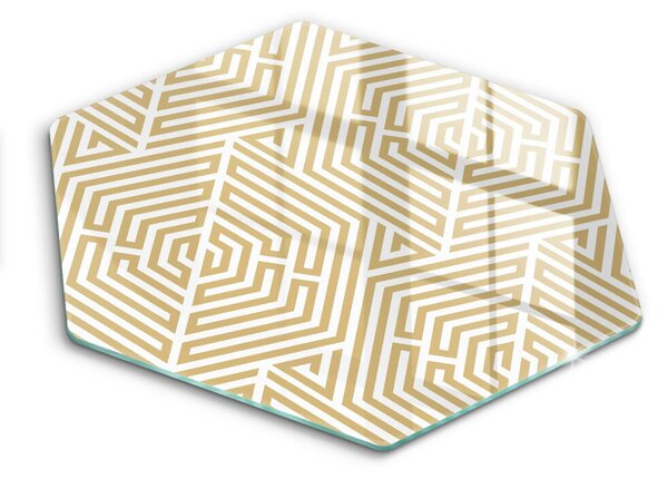 Skleněná deska do kuchyně Geometrické čáry