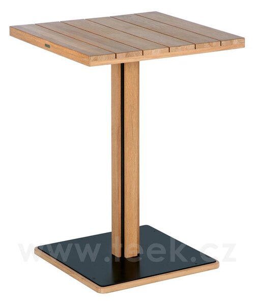 Barlow Tyrie Teakový barový stůl Titan, Barlow Tyrie, čtvercový 75x75x105, rustikální teak