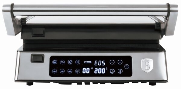 Kontaktní gril elektrický s nepřilnavým povrchem 2000 W Stainless Steel