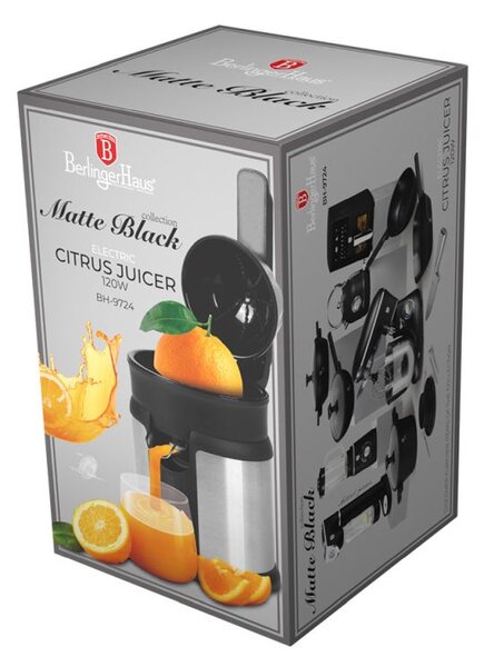 Lis na citrusy elektrický nerez Matte Black Collection