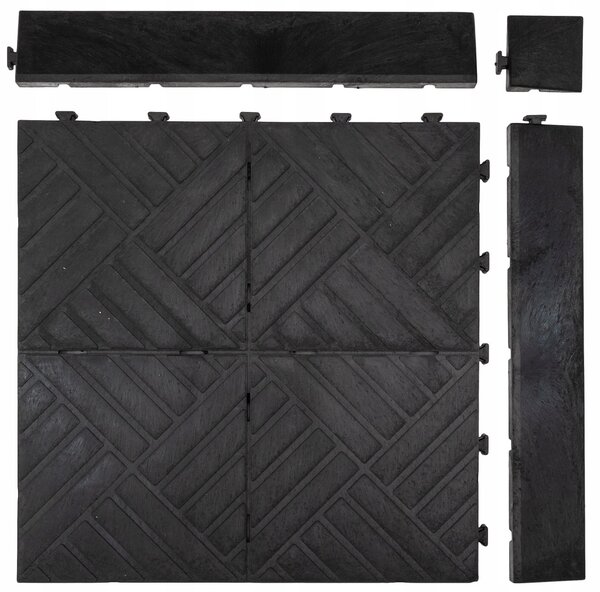 Multy home Gumová dlaždice EXTREME SOLID 45 x 45 cm, černá, 1 ks 4016.91.00