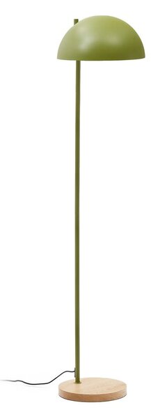 Zelená/v přírodní barvě stojací lampa s kovovým stínidlem (výška 150 cm) Catlar – Kave Home