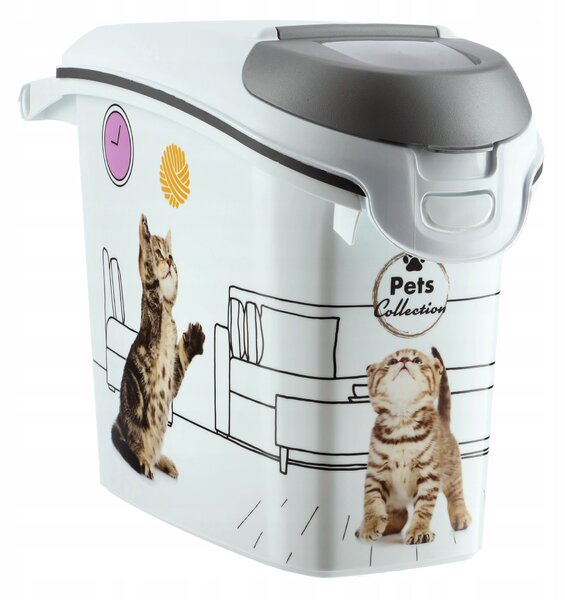 CURVER Kontejner a úložný box na granule pro kočky, 15l/6kg CAT