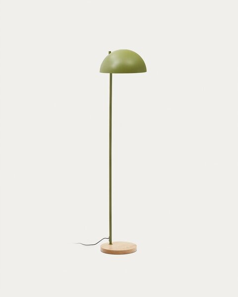 Zelená/v přírodní barvě stojací lampa s kovovým stínidlem (výška 150 cm) Catlar – Kave Home