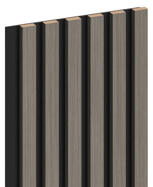 Mexen Lam-B, akustické stěnové lamely 275 × 30 cm, HDF deska 4 mm, technická dýha, dub ocelový, S100-275307-3015-006