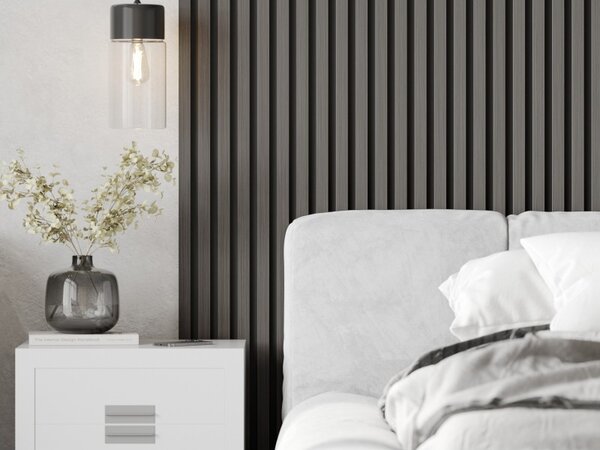 Mexen Lam-B, akustické stěnové lamely 275 × 30 cm, HDF deska 4 mm, technická dýha, dub ocelový, S100-275307-3015-006