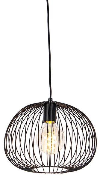 Designová závěsná lampa černá - Wire Dough