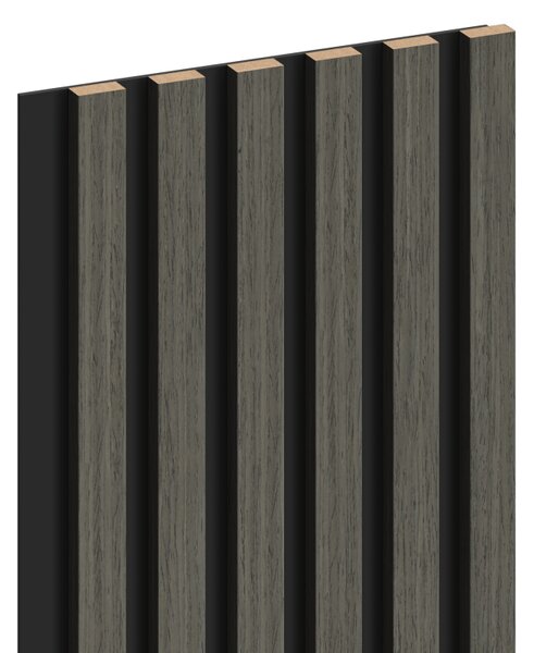 Mexen Lam-B, akustické stěnové lamely 275 × 30 cm, HDF deska 4 mm, technická dýha, dub onyxový, S100-275307-3015-010