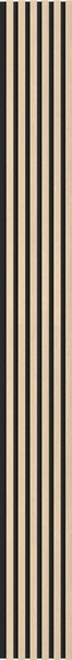Mexen Lam-B, akustické stěnové lamely 275 × 30 cm, HDF deska 4 mm, technická dýha, dub pískový, S100-275307-3015-001