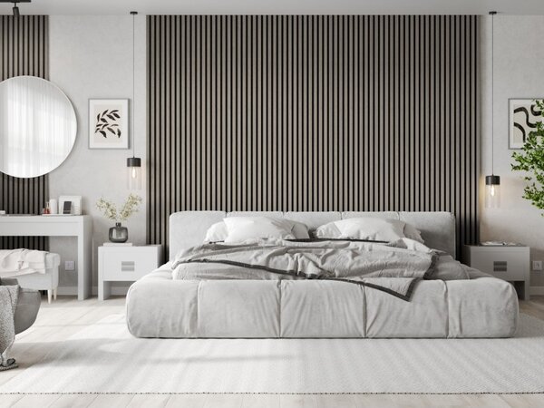 Mexen Lam-B, akustické stěnové lamely 275 × 30 cm, HDF deska 4 mm, technická dýha, dub popelavý, S100-275307-3015-005