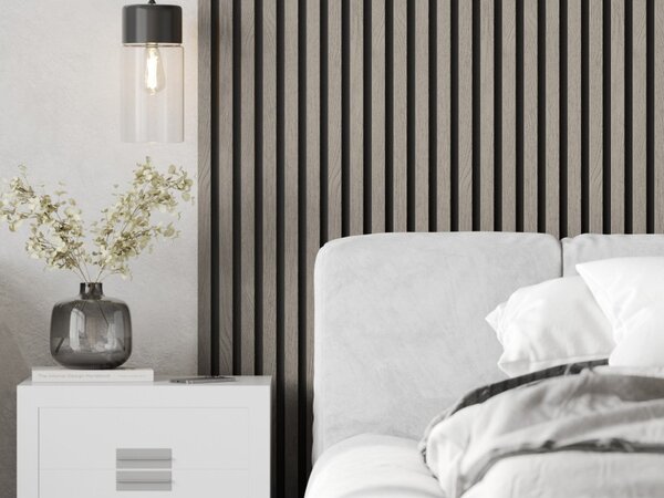 Mexen Lam-B, akustické stěnové lamely 275 × 30 cm, HDF deska 4 mm, technická dýha, dub popelavý, S100-275307-3015-005