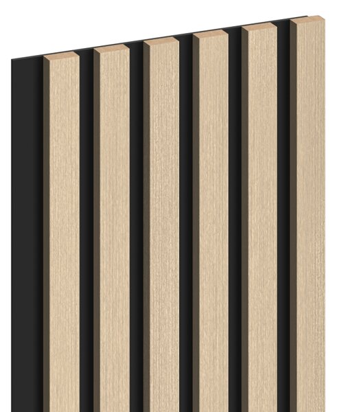 Mexen Lam-B, akustické stěnové lamely 275 × 30 cm, HDF deska 4 mm, technická dýha, dub pískový, S100-275307-3015-001