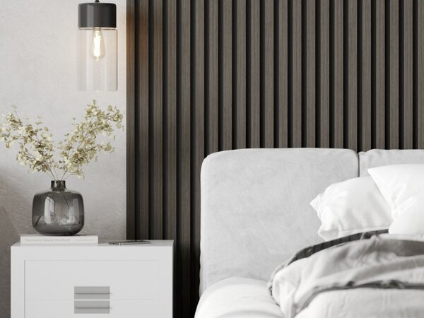 Mexen Lam-B, akustické stěnové lamely 275 × 30 cm, HDF deska 4 mm, technická dýha, dub onyxový, S100-275307-3015-010