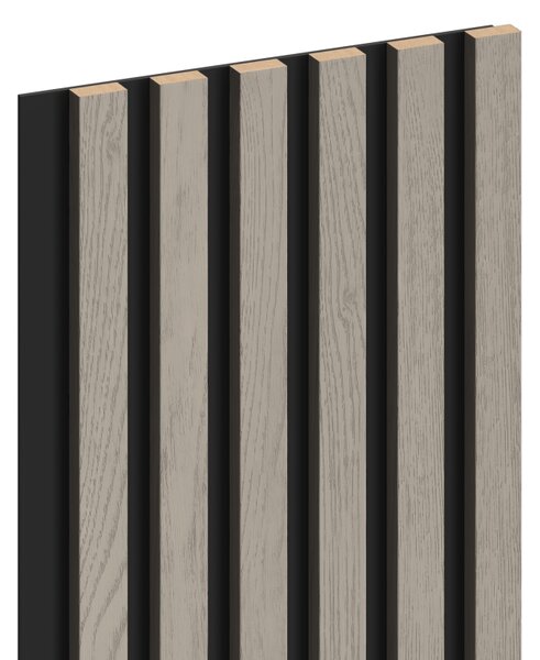 Mexen Lam-B, akustické stěnové lamely 275 × 30 cm, HDF deska 4 mm, technická dýha, dub popelavý, S100-275307-3015-005