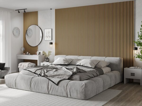 Mexen Lam-B, akustické stěnové lamely 275 × 30 cm, HDF deska 4 mm, technická dýha, dub zlatavý, 275307-3015-003