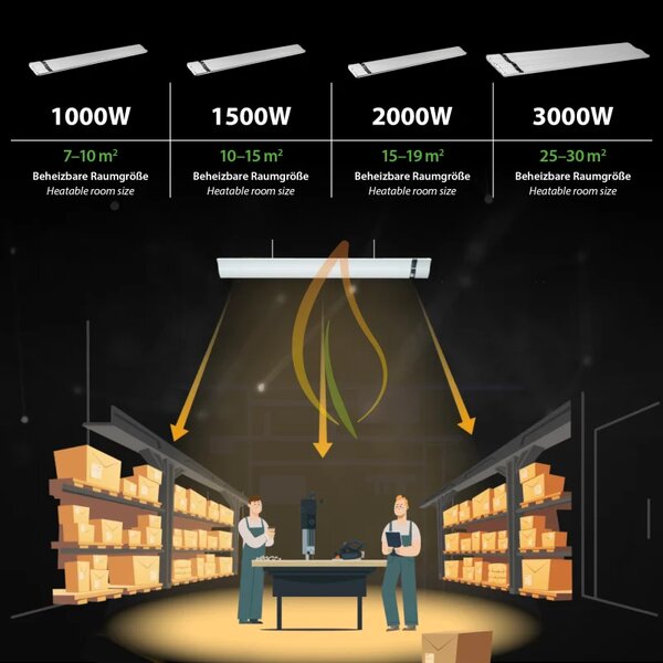 Infrazářič Ballu Mi-Heat PRO1000