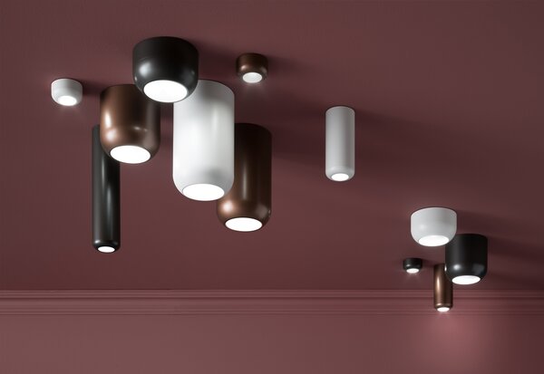Axolight Urban Mini G, bílé stropní svítidlo, 9W LED 3000K stmívatelné, výška 31,5cm