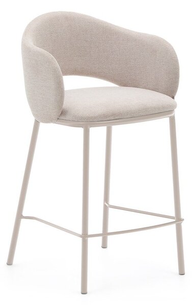 Krémová barová židle (výška sedáku 65 cm) Maina – Kave Home