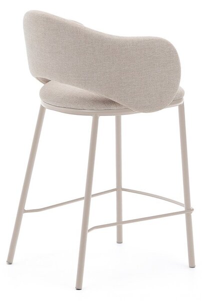 Krémová barová židle (výška sedáku 65 cm) Maina – Kave Home