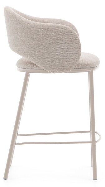 Krémová barová židle (výška sedáku 65 cm) Maina – Kave Home