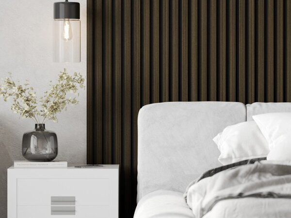 Mexen Lam-B, akustické stěnové lamely 275 × 30 cm, HDF deska 4 mm, technická dýha, eben královský, S100-275307-3015-020