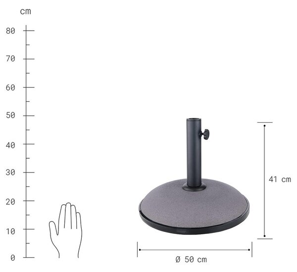 THE ROCK Podstavec na slunečník 30 kg