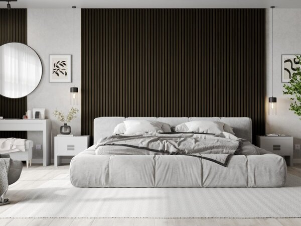 Mexen Lam-B, akustické stěnové lamely 275 × 30 cm, HDF deska 4 mm, technická dýha, eben královský, S100-275307-3015-020