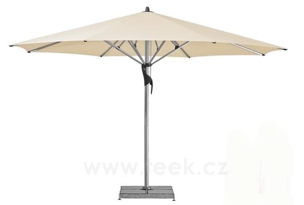 Glatz Profesionální slunečník Fortello, Glatz, kulatý 400 cm (4 m), rám eloxovaný hliník, potah polyester 220 g/m2 barva off white