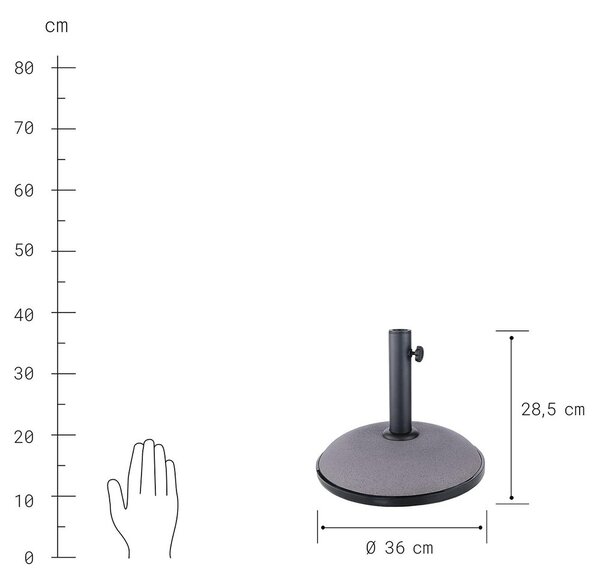 THE ROCK Podstavec na slunečník 11 kg