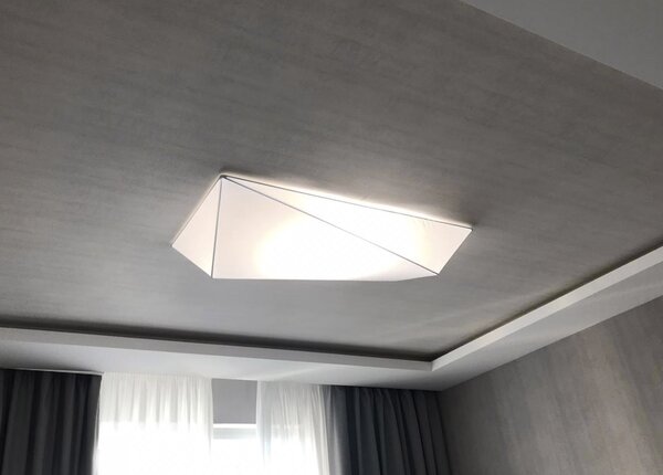 Axolight Ukiyo, stropní/nástěnné svítidlo s bílý textilním povlakem, 3xE27 max. 16W, 110x55cm
